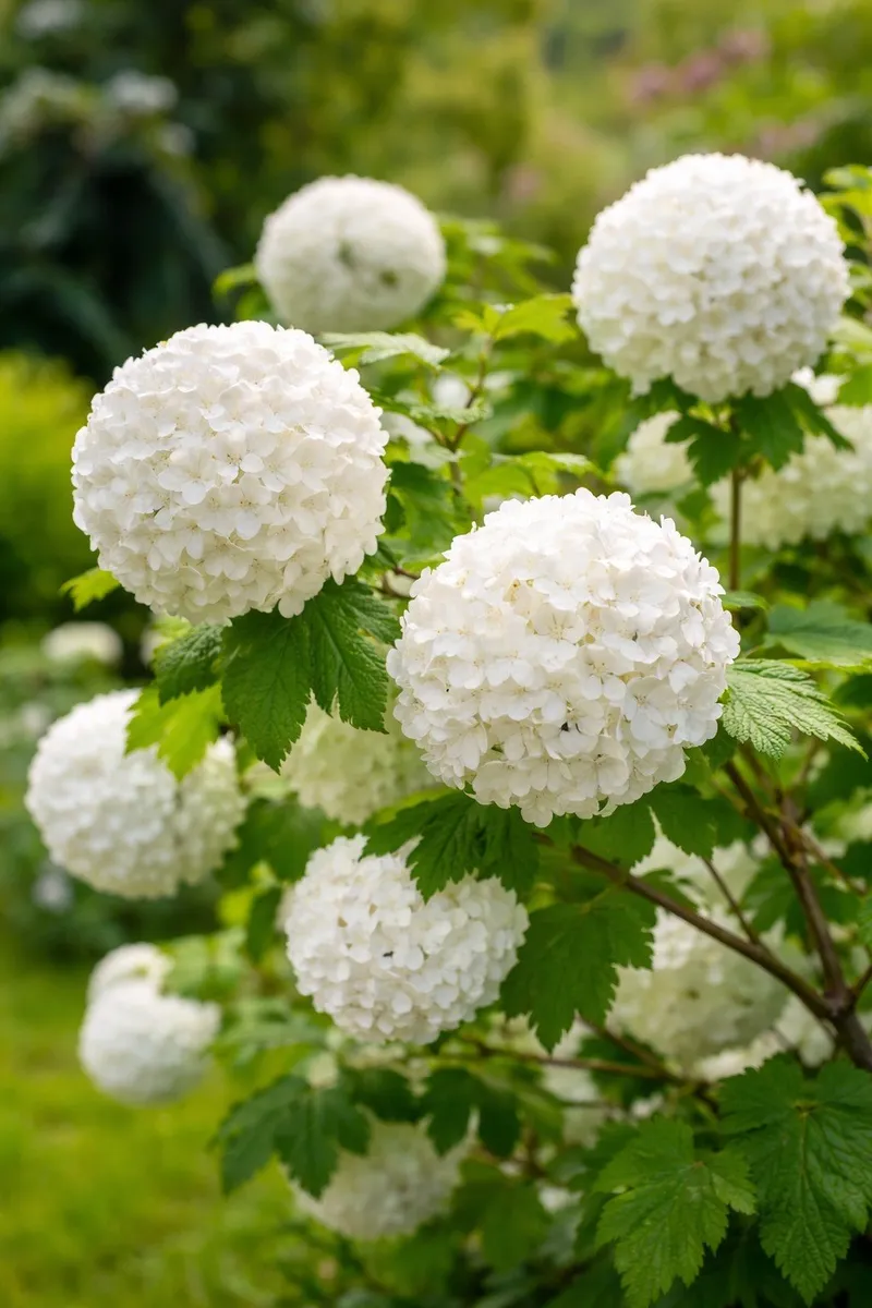 Labdarózsa 50 cm „Viburnum opulus” ‘Roseum’ (cserepes virágzó dísznövény)