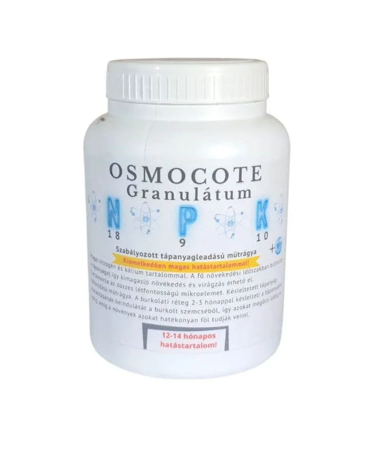 Osmocote műtrágya granulátum (200g) facsemetékhez, virágokhoz, cserjékhez