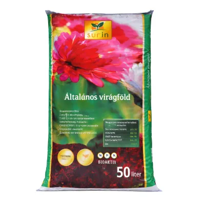Általános virágföld 50 liter Sunin