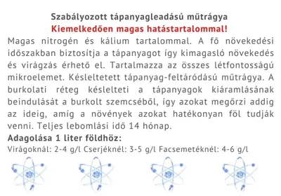 Osmocote műtrágya granulátum (400g) facsemetékhez, virágokhoz, cserjékhez
